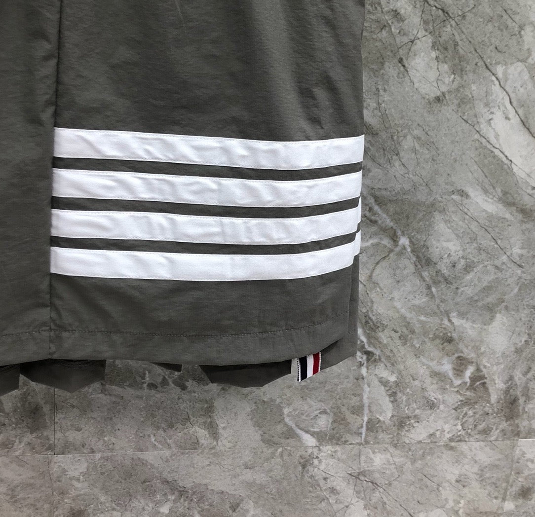Women's Elastic Waist Four Stripe Mini Skirt