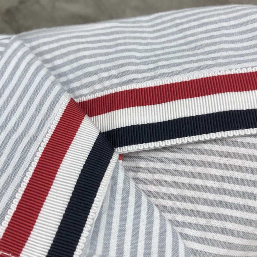 Women's High Waist Striped Seersucker Mini Skirt