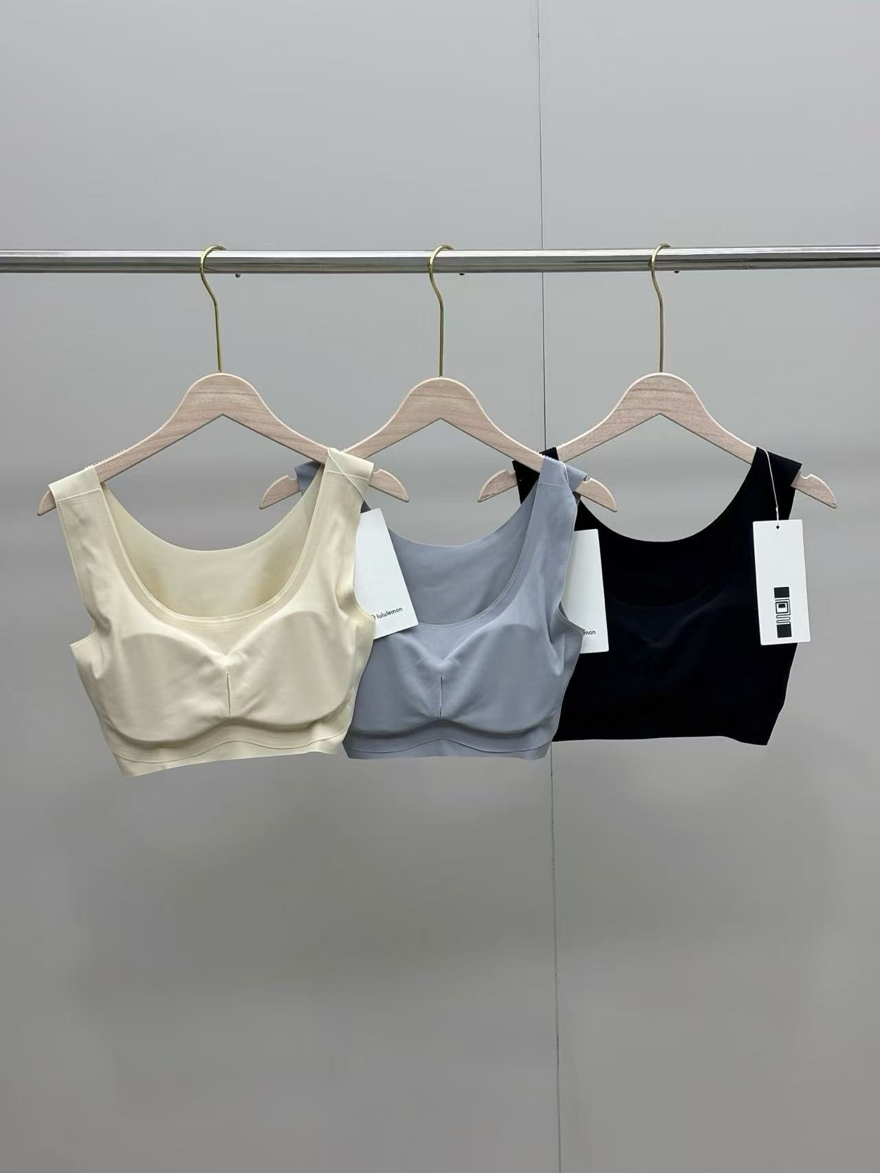 3-pack Ice Silk Zero-Feel Seamless Wire-Free Sports Bra