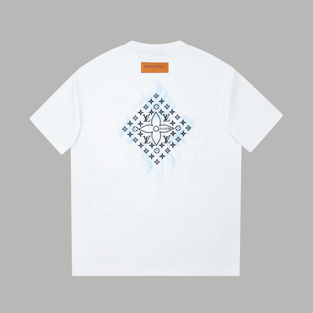 Collection Denim Patchwork Embroidered T-Shirt