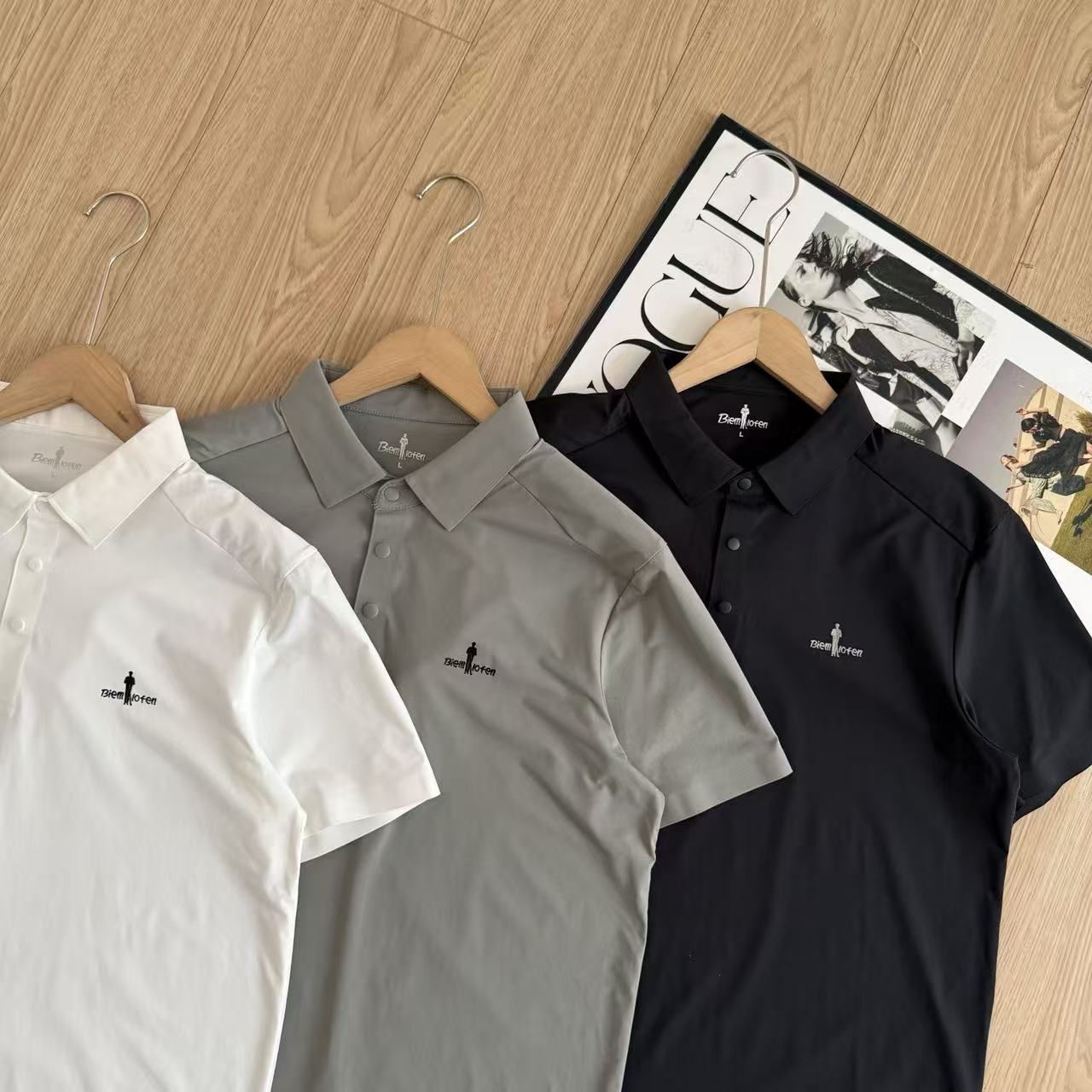 Summer Ice Silk Quick Dry Business Polo Shirt