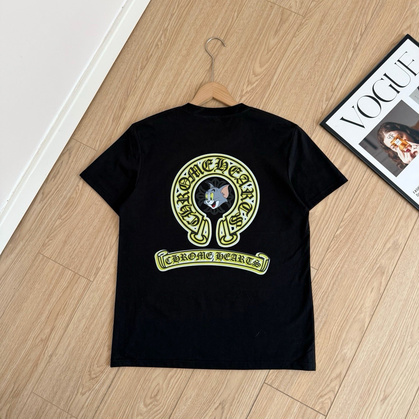 Chrome Hearts Cartoon Graphic Short Sleeve T-Shirt