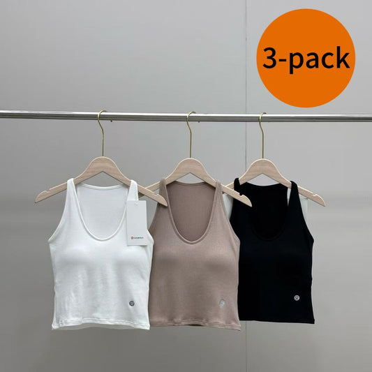 3-pack 2026 New No-Bra Sleeveless Tank Top
