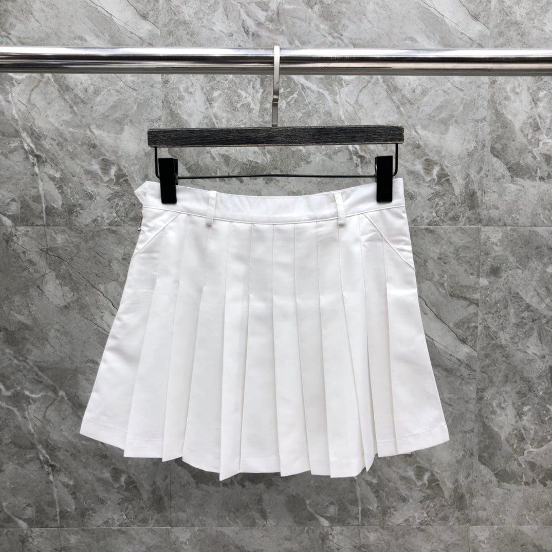 Women's High Waist Pleated Mini Skirt Classic Schoolgirl Style