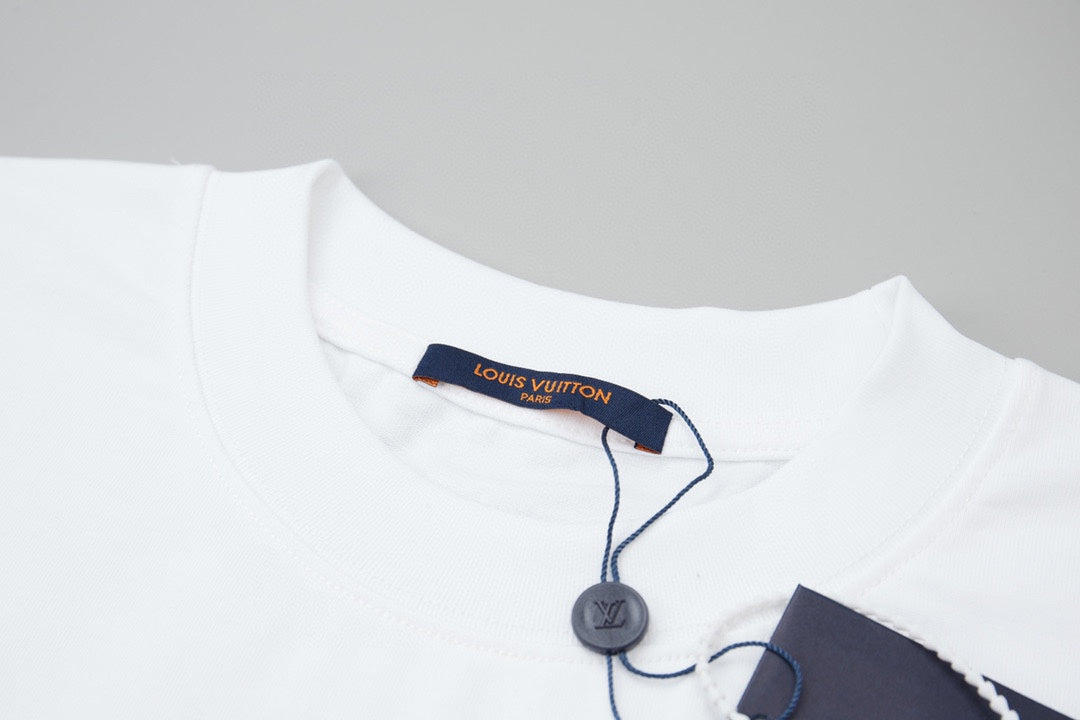 Collection Denim Patchwork Embroidered T-Shirt