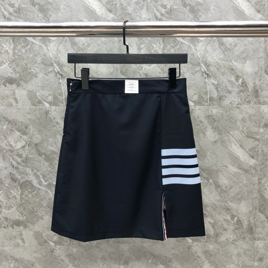 Women's High Waist Bodycon Slit Mini Skirt