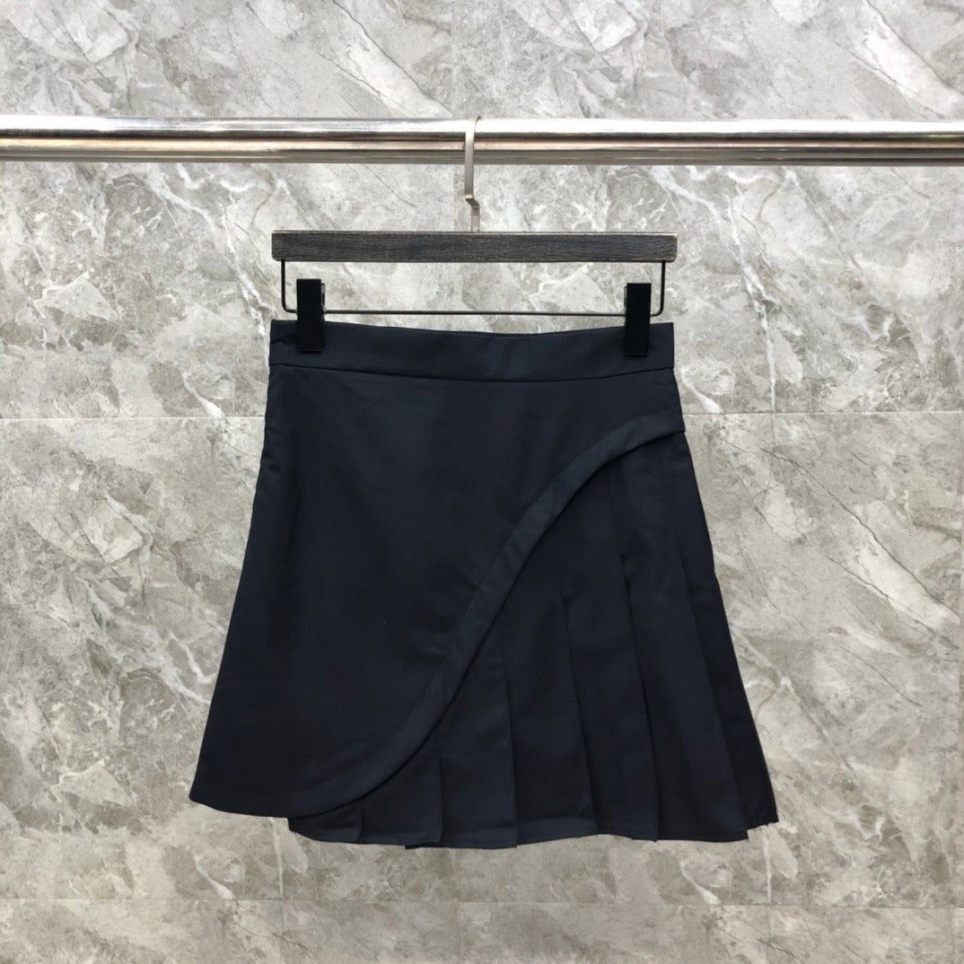 Women's High Waist Asymmetrical Patchwork Mini Skirt