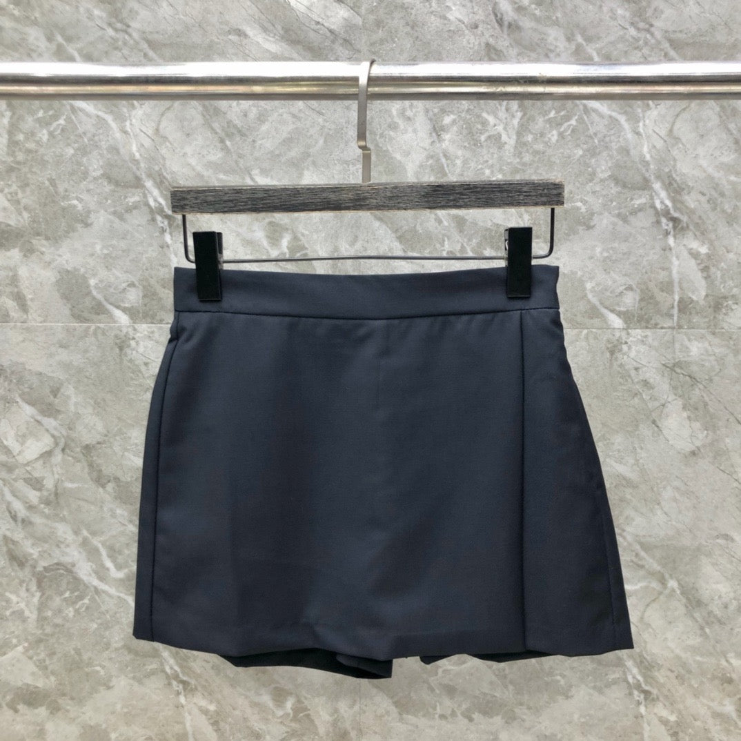 Women's High Waist Tailored Mini Skirt