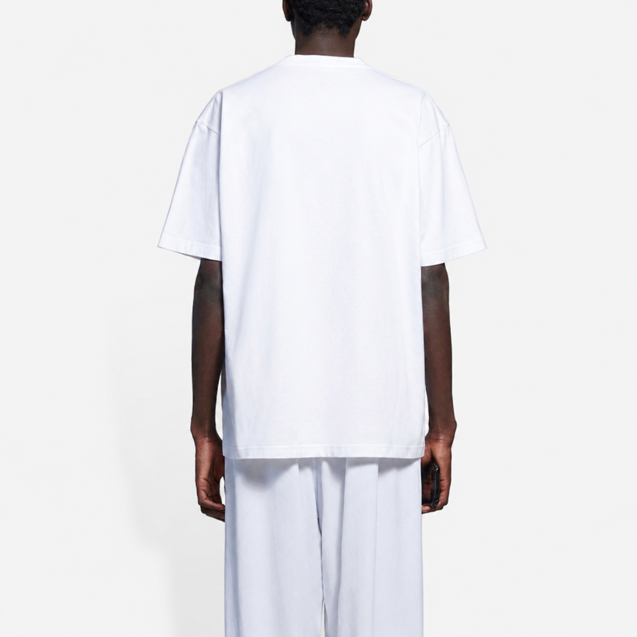 New Unisex Letter Logo Graphic T-Shirt, Short Sleeve Cutout Casual Tee