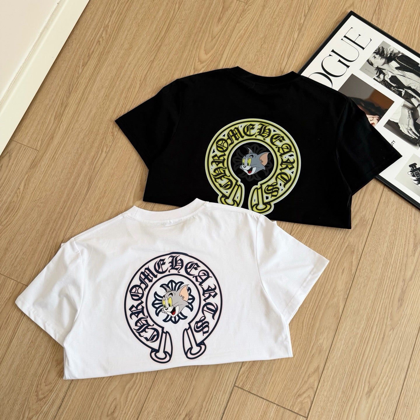 Chrome Hearts Cartoon Graphic Short Sleeve T-Shirt