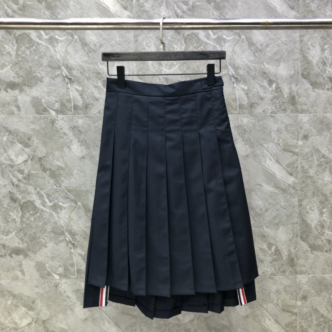Women's Elegant High Low Ruched Maxi Skirt