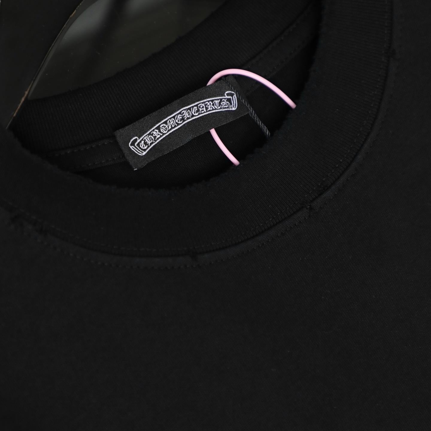 Chrome Hearts 26SS Hollow Embroidered Vintage Short Sleeve T-Shirt