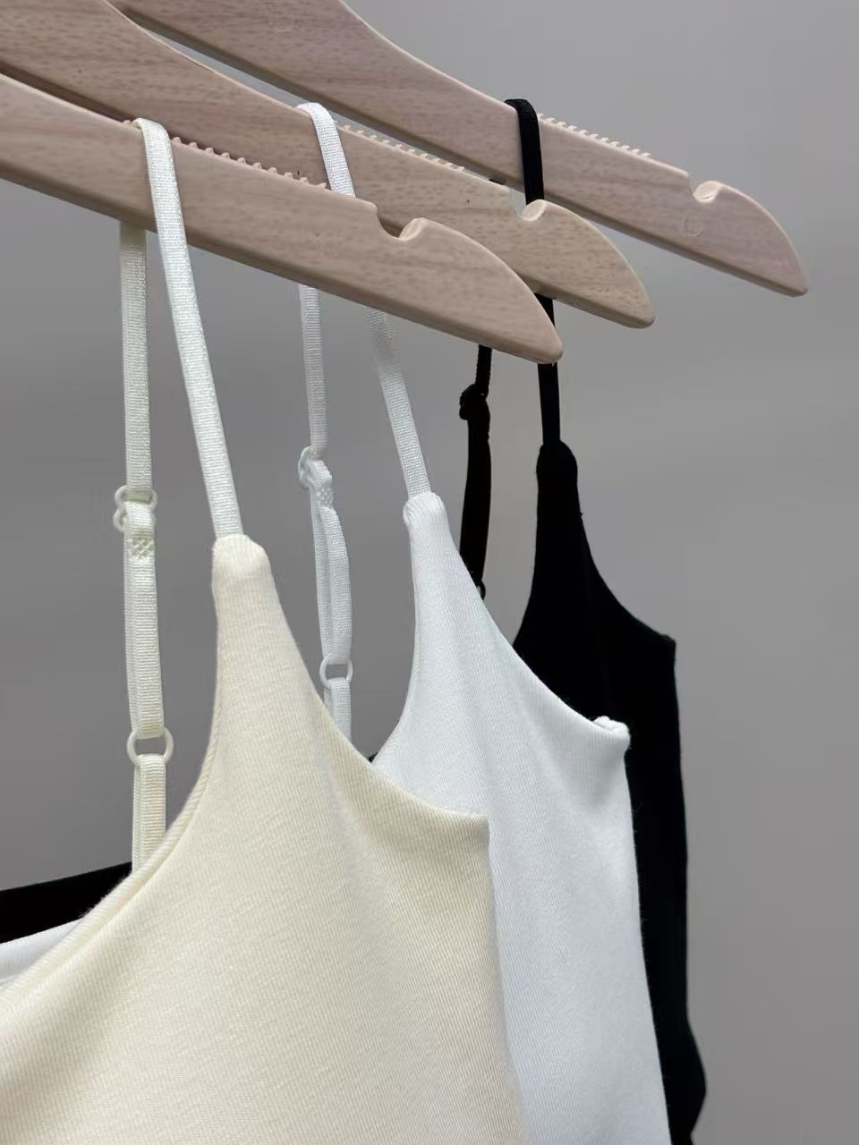 3-pack 2026 New Stretch Camisole with Built-In Chest Pads