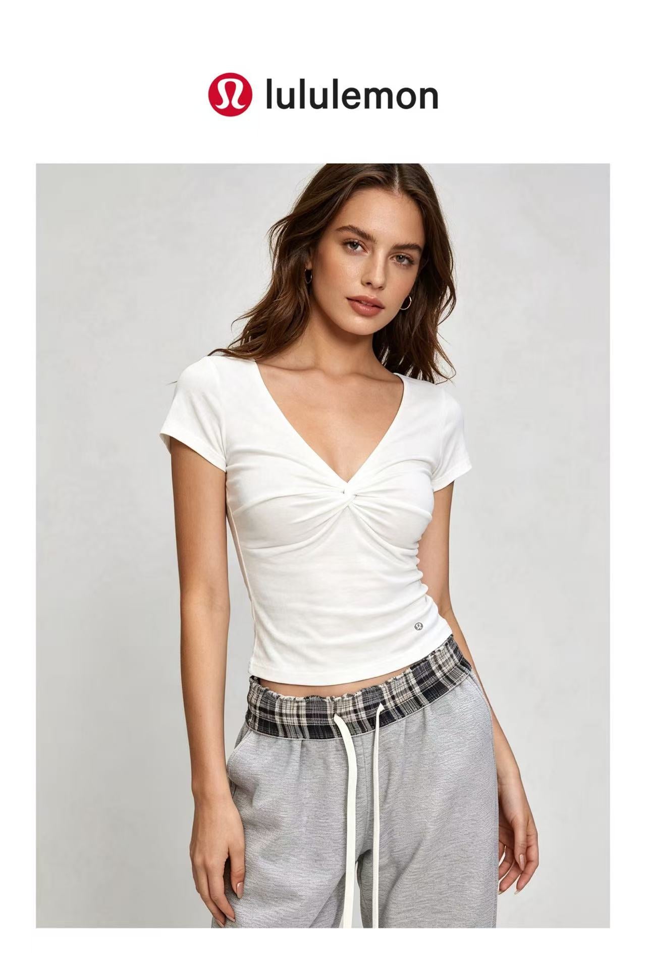 2-Pack 2026 New No-Bra Built-In Support T-Shirt Short Sleeve