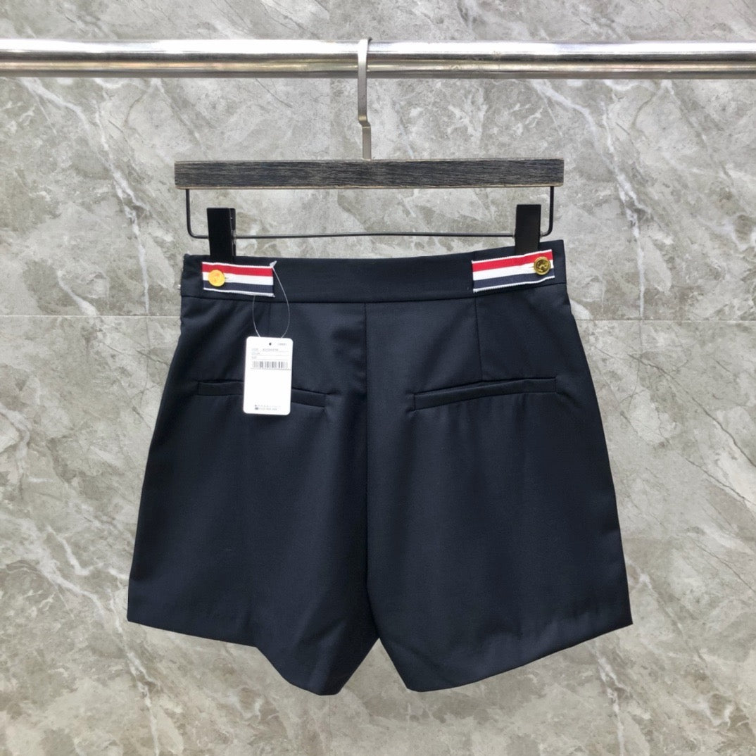 Women's High Waist Tailored Mini Skirt