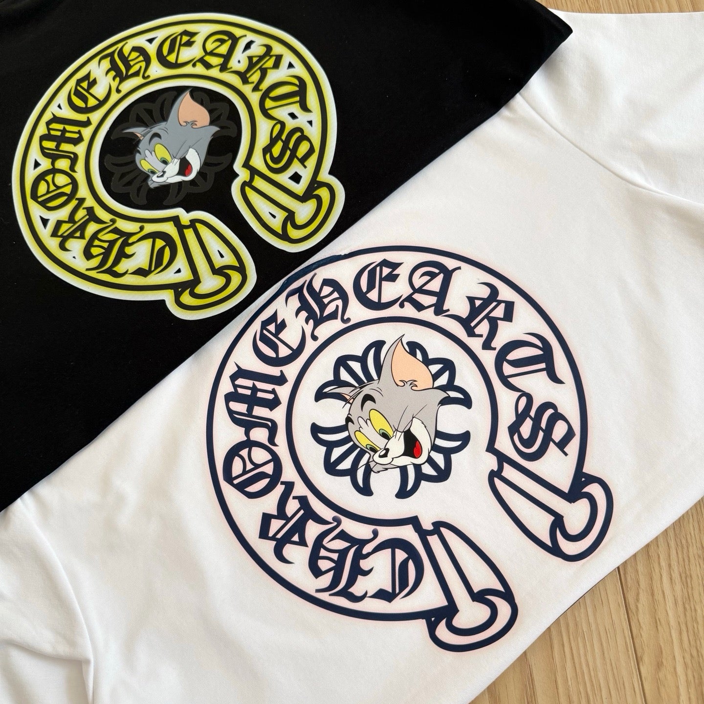 Chrome Hearts Cartoon Graphic Short Sleeve T-Shirt
