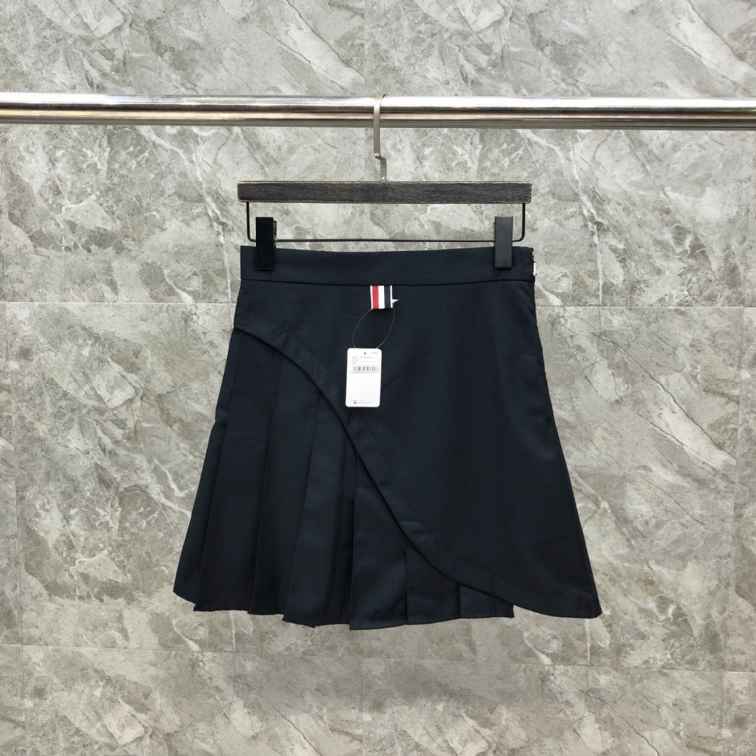 Women's High Waist Asymmetrical Patchwork Mini Skirt