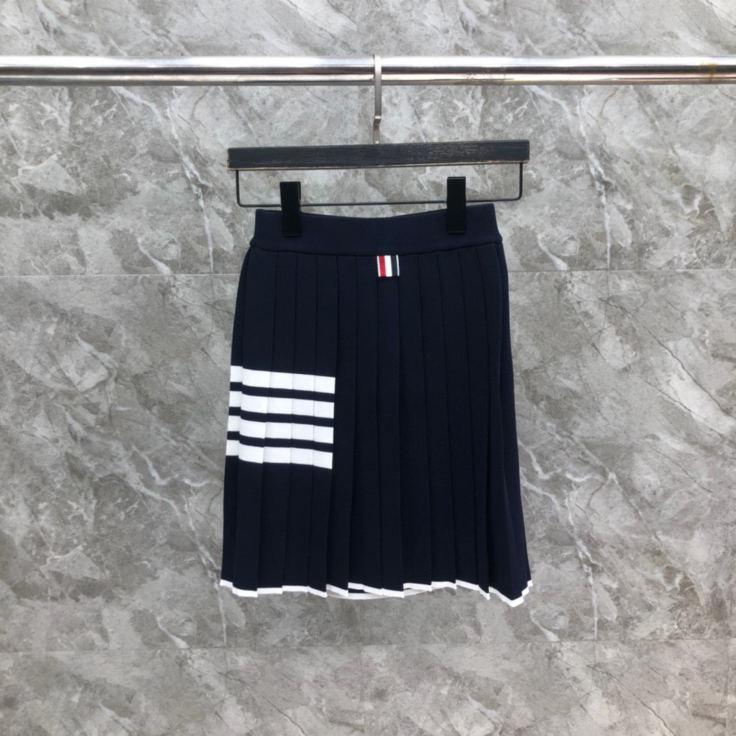 Women's Knit Four Stripe Mini Skirt