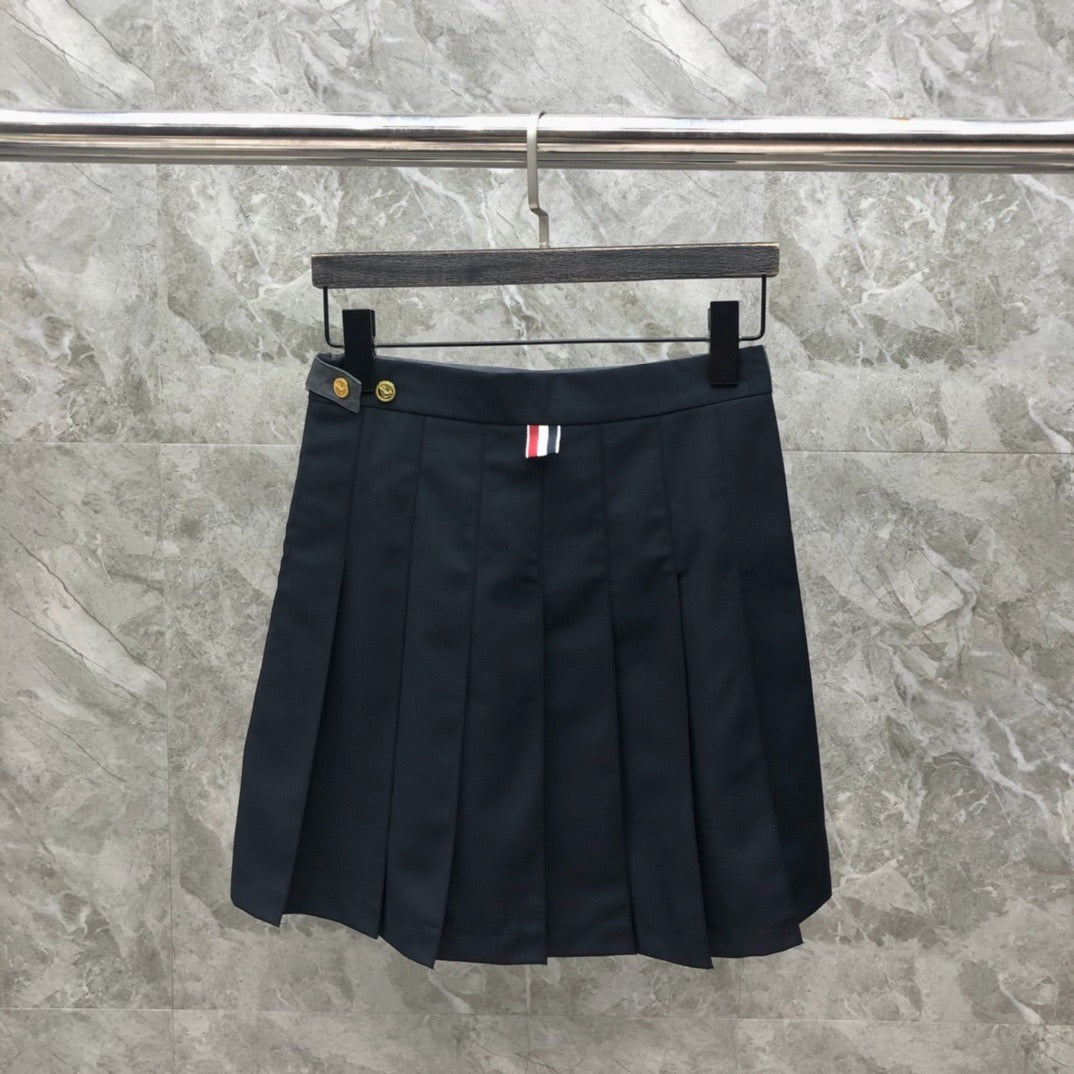 Women's High Waist Color Block A Line Mini Skirt