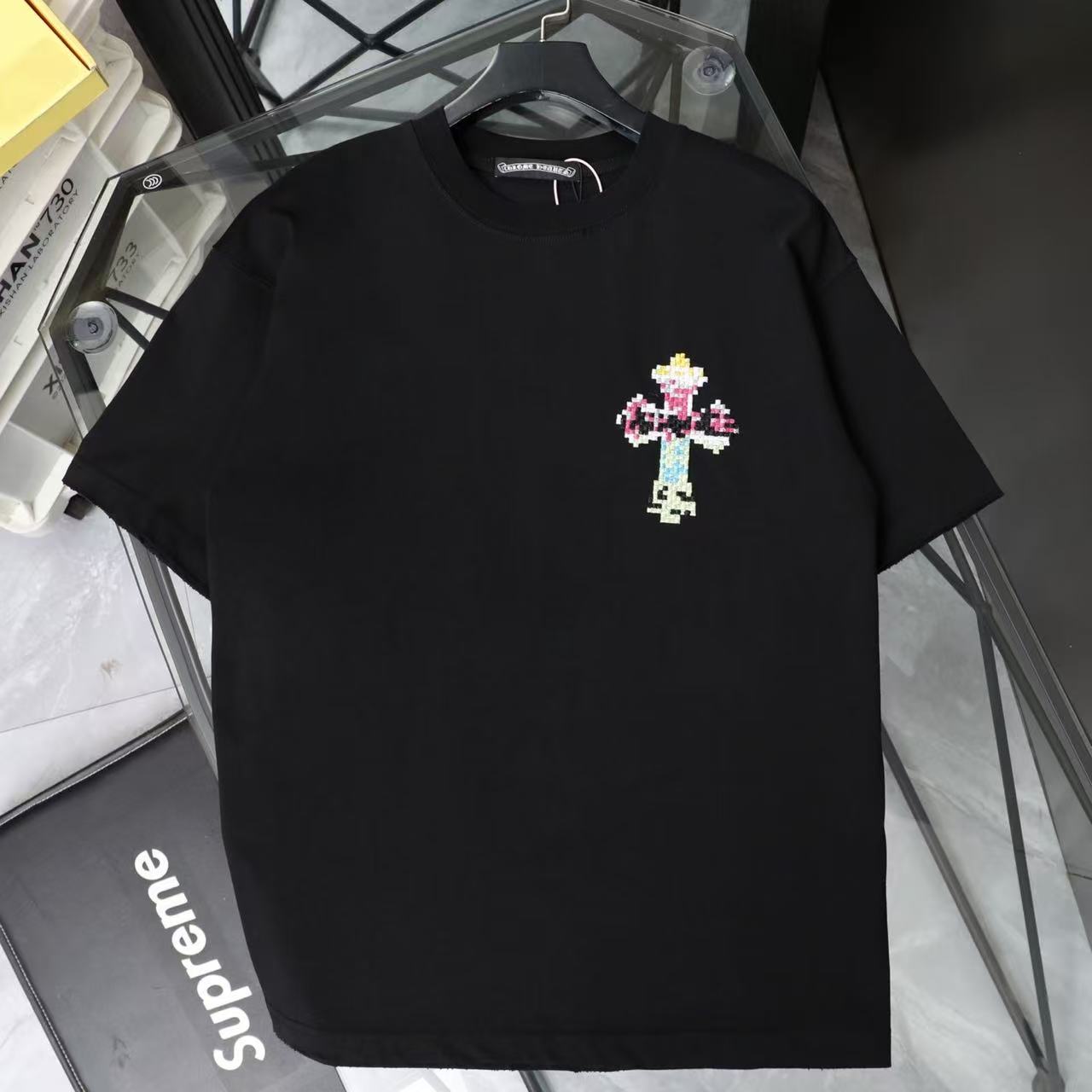 Chrome Hearts 26SS New Pixel-Style Short Sleeve T-Shirt