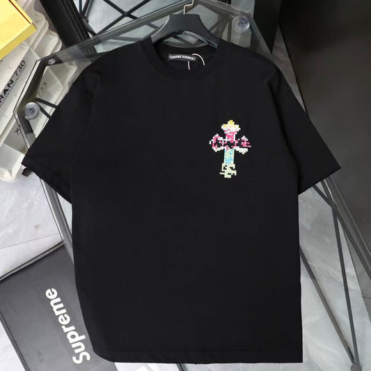 Chrome Hearts 26SS New Pixel-Style Short Sleeve T-Shirt