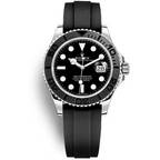 RLX Yacht Master Caoutchouc Noir