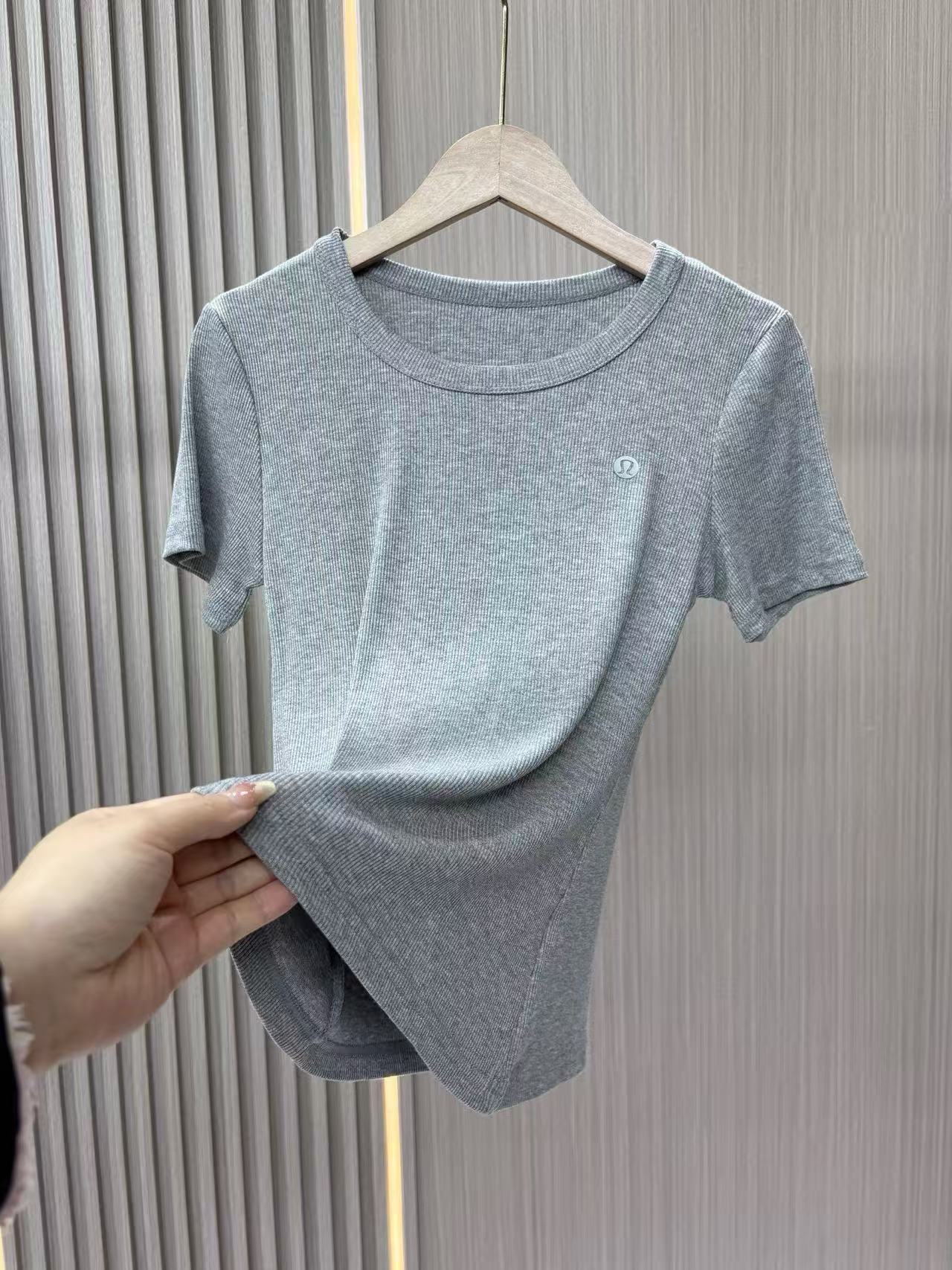 3-pack 2026 New Cotton Ribbed U-Neck Short Sleeve T-Shirt