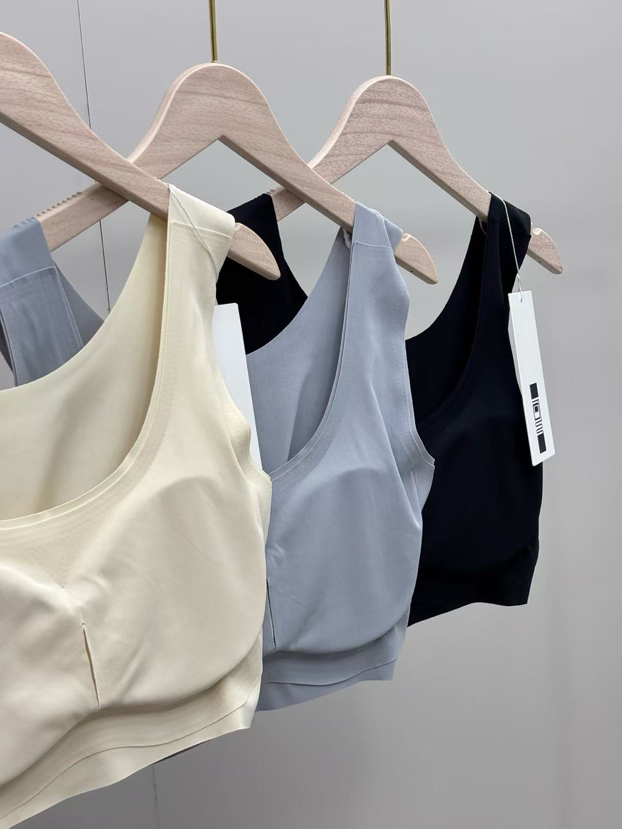 3-pack Ice Silk Zero-Feel Seamless Wire-Free Sports Bra