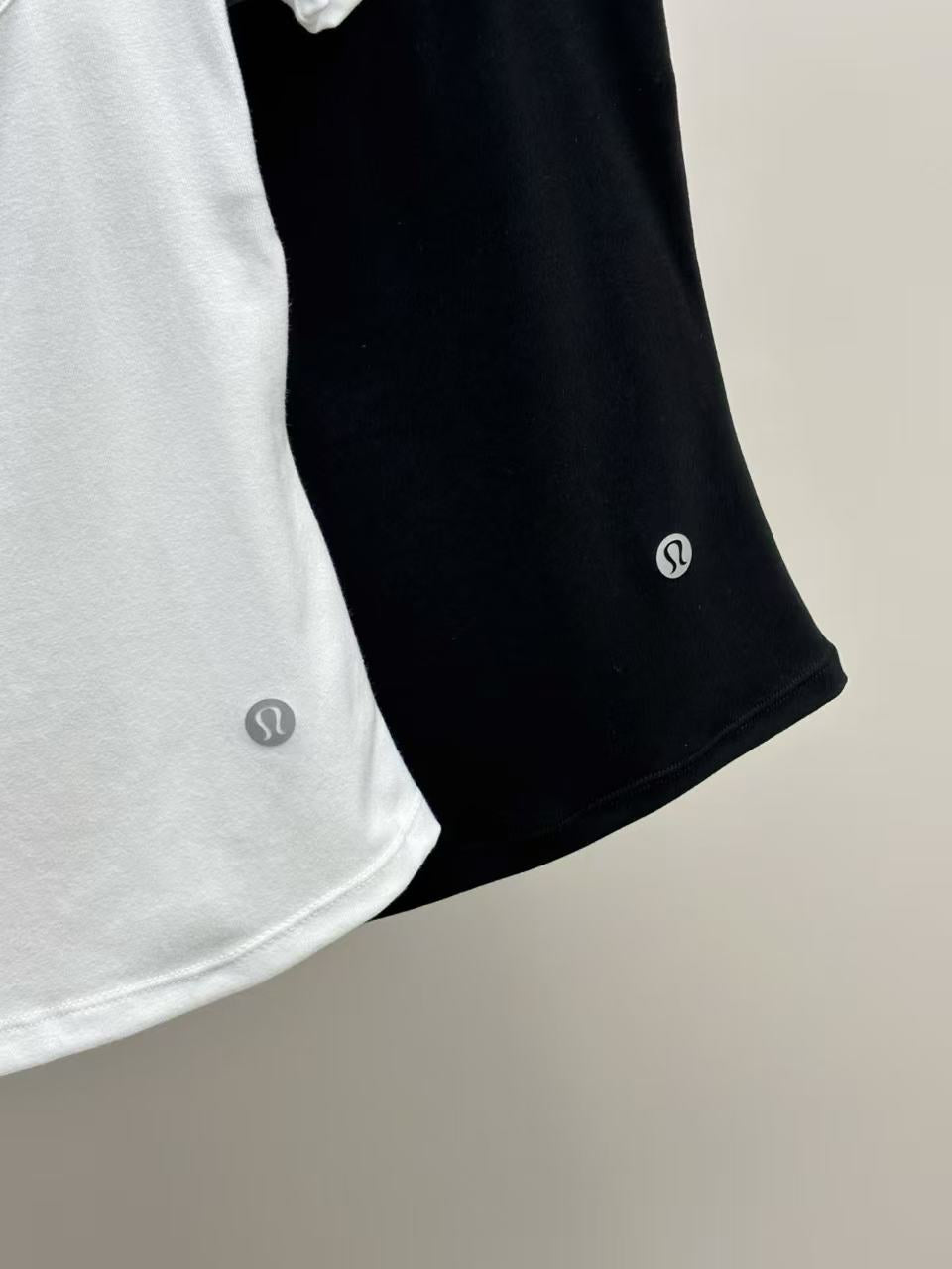 2-Pack New U-Neck Faux Two-Piece Short Sleeve T-Shirt