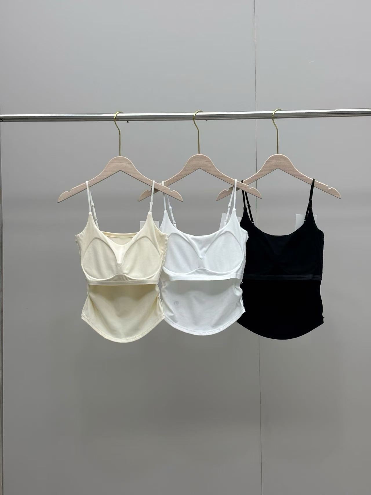 3-pack 2026 New Stretch Camisole with Built-In Chest Pads