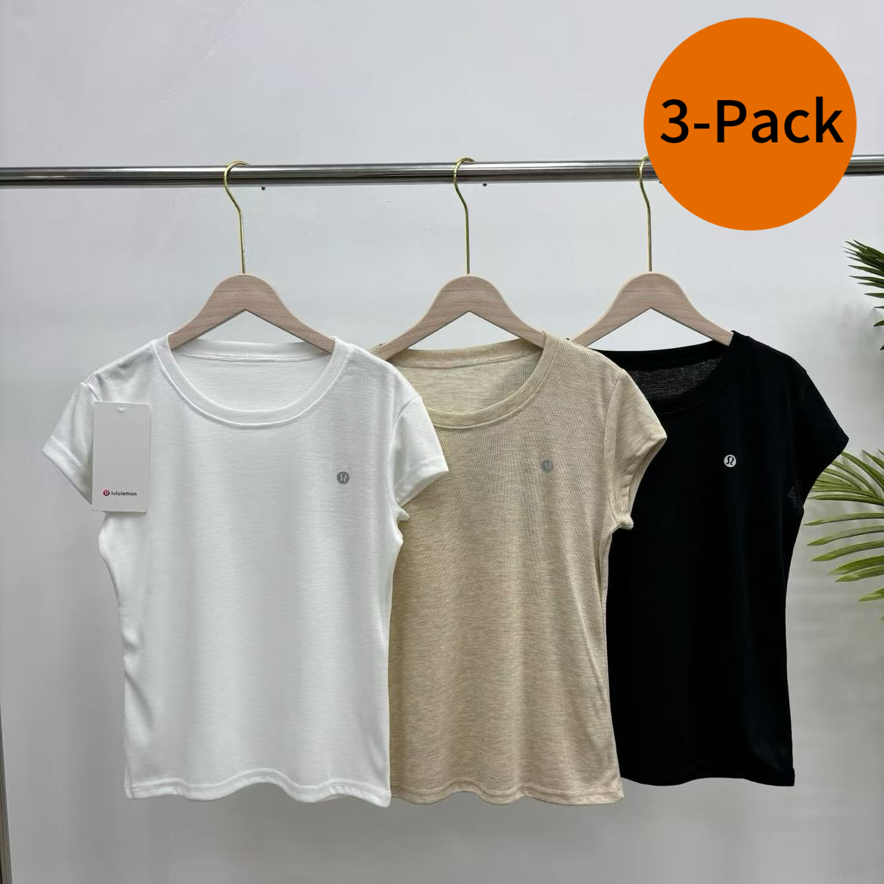 3-Pack 2026 New Crew Neck Short Sleeve T-Shirt