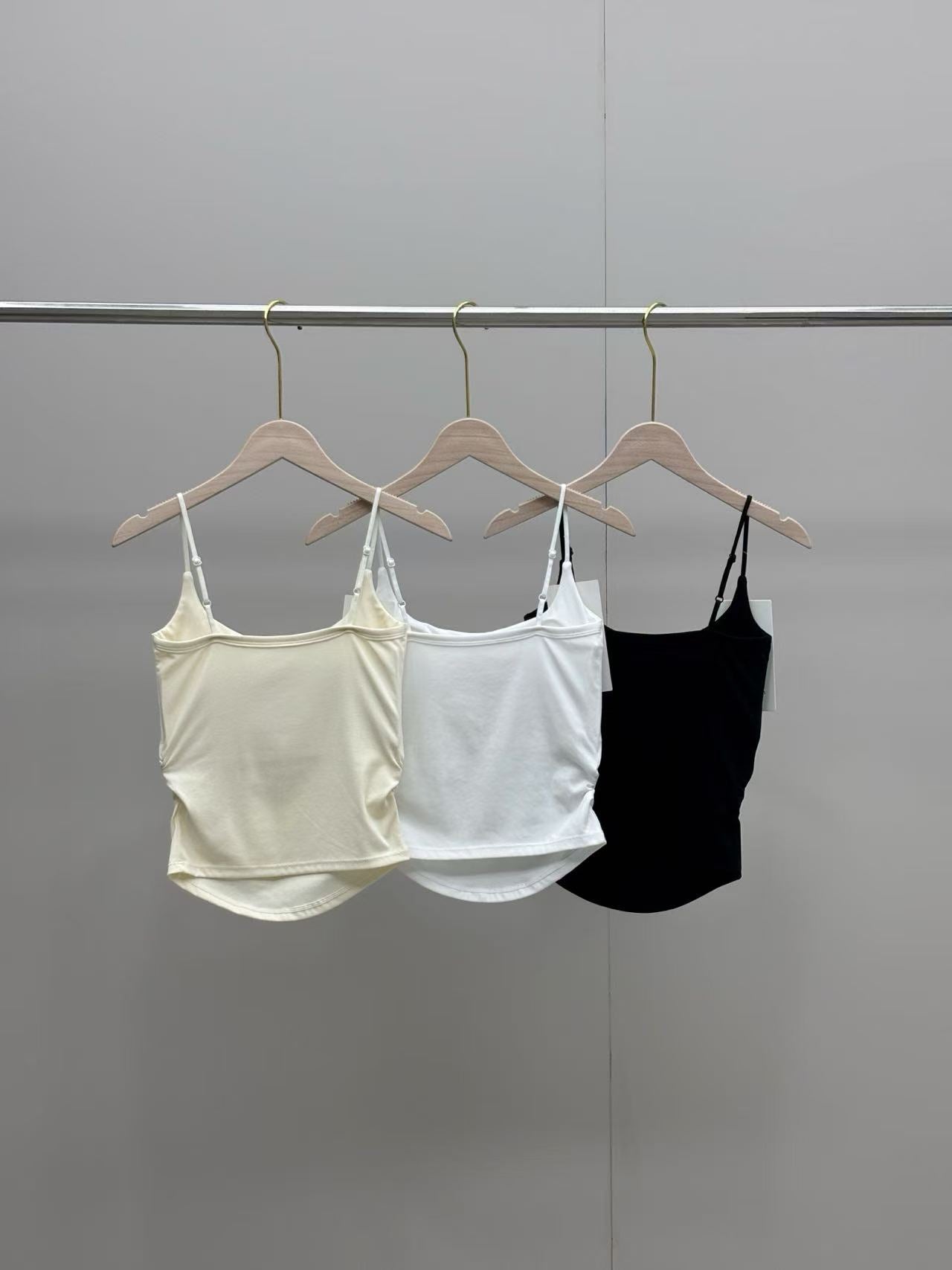 3-pack 2026 New Stretch Camisole with Built-In Chest Pads