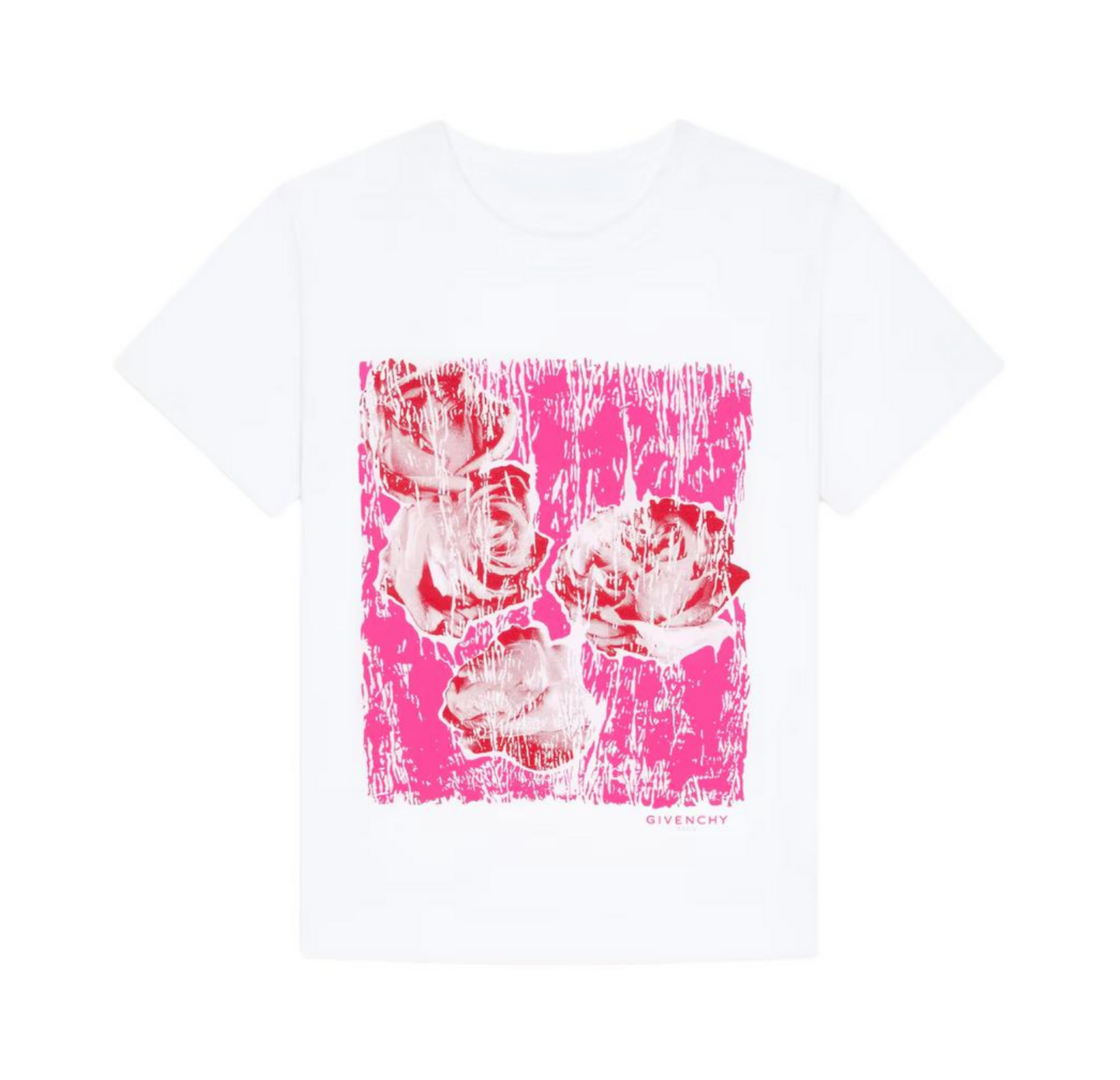 New Cotton T Shirt with Botanical and Floral Print