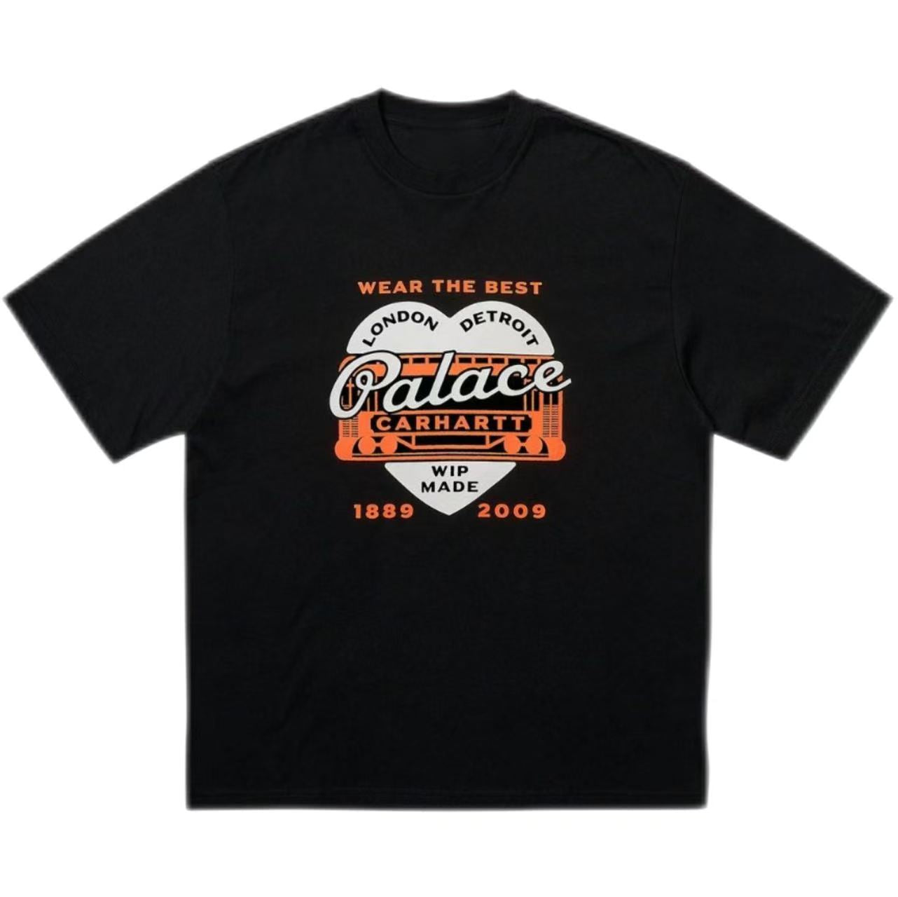 New Crew Neck Pure Cotton T Shirt with Heart-Shaped Letter Graphic Print Design