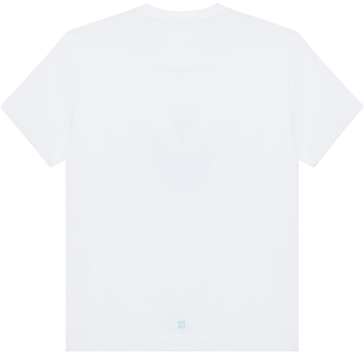 New Pure Cotton T Shirt with Chest Tie-Dye Effect