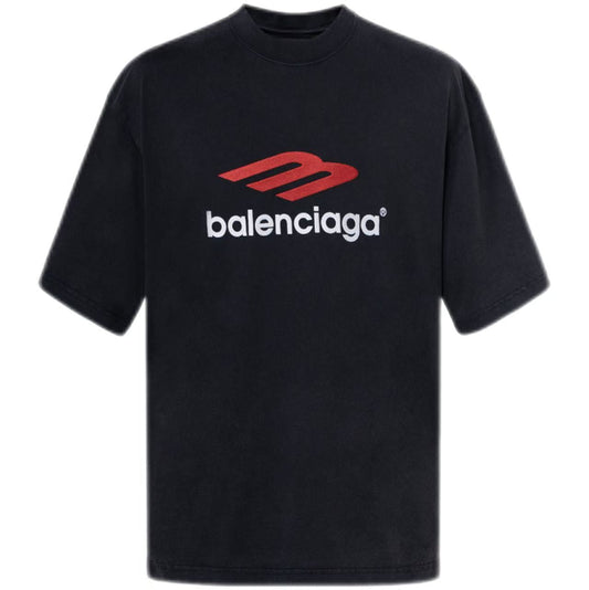 New Classic 3B Print Crew Neck T-Shirt Loose Fit Casual Style