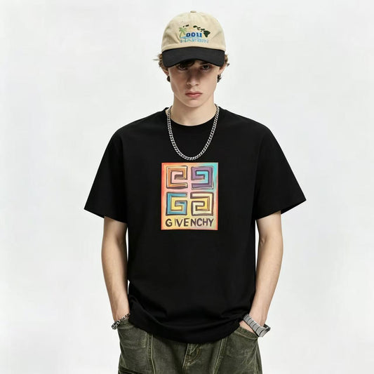 New Slim Fit Crew Neck T Shirt  4G Classic Print Collaboration Series