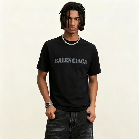 New Black Letter Print Graphic Tee, Crew Neck Short Sleeve Casual T-Shirt