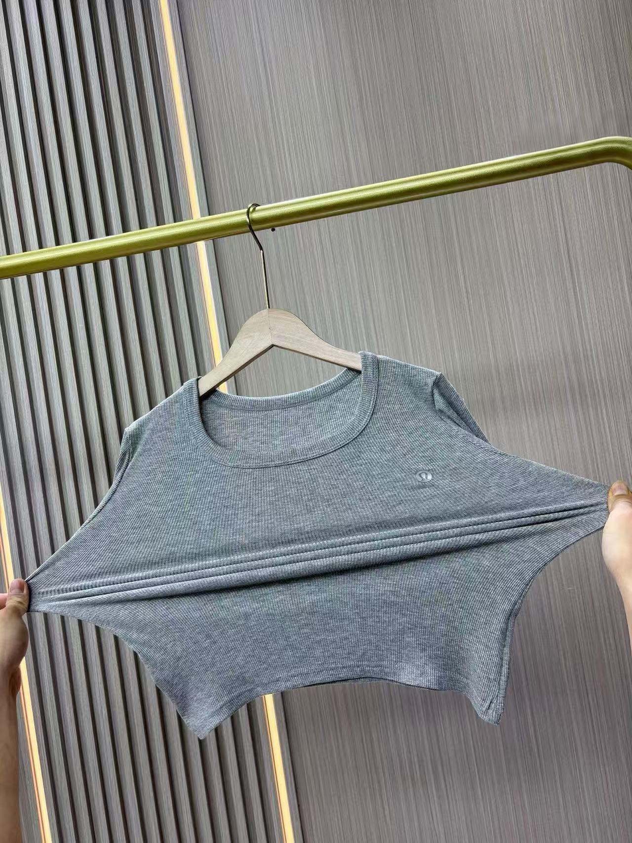3-pack 2026 New Cotton Ribbed U-Neck Short Sleeve T-Shirt